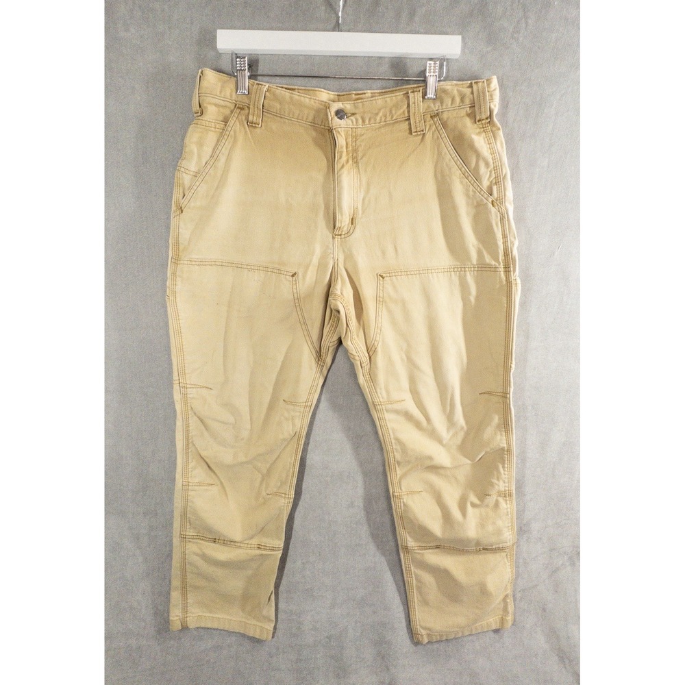 Carhartt Relaxed Straight Rigby Double Knee Dungarees Mens 36x32 Workwear *Read*